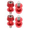 HEMOTON 2 Pairs 10mm Aluminum Motorcycle Swing Arm Spools Replacement Bobbins Sliders for Swingarm Stand Paddock Use Compatible with Sport Bikes and Cruisers view 1