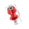Cabilock Universal Motorcycle Swingarm Spools Sliders Stand Screws 10mm Aluminum Alloy Replacement Bobbins for Motorcycle Swing Arm Paddock Lift Support 2 Pairs view 2