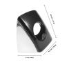 PATKAW Car Door Exterior Handle Cover with Key Hole Trim Black Left Front Driver Side Door Handle Protector Compatible with Audi 4h1837879 Scratch Guard view 2