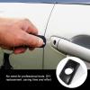 PATKAW Car Door Exterior Handle Cover with Key Hole Trim Black Left Front Driver Side Door Handle Protector Compatible with Audi 4h1837879 Scratch Guard view 4