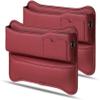 YUFENGLIHAI 2Pcs PU Leather Car Seat Gap Filler Organizer for Citroen Berlingo 2018-2023, Front Seat Storage Box Center Console Side Pocket Organiser for Phones Keys Cards,C/Red view 1
