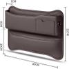 YUFENGLIHAI 2Pcs PU Leather Car Seat Gap Filler Organizer for Citroen Berlingo 2018-2023, Front Seat Storage Box Center Console Side Pocket Organiser for Phones Keys Cards,C/Red view 3