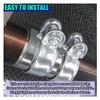 UHANBUT 2 Inch Automotive Exhaust Clamp, Stainless Steel, 2PCS view 3