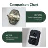 wipcowi 4 PCS Car Door Strike Protector, 3.35" x 2.60" Silicone Door Latch Cover, Noise Reduction Car Shock-absorbing Pad, Universal Auto Protective Accessories (Black) view 4