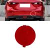 AUPSPUD Rear Bumper Tow Hook Hole Cover Cap for Mazda 3 Axela Sedan 2014 2015 2016 2017 2018 BHN1-50-EL1-BB, BHN1-50-EK1-BB (Red, Right) view 2