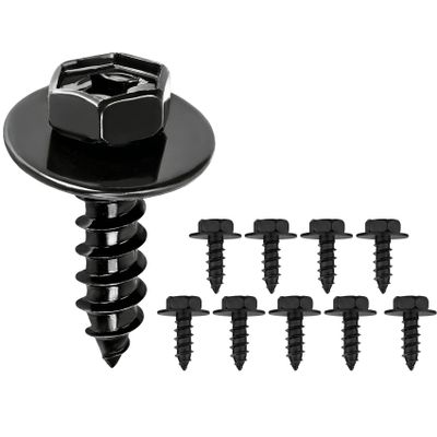 Lxsloet 10PCS Bumper Cover Splash Shield Mud Guard Screw Bolt, Car Fender Liner Bolts, 90159-60498 Hex Head Screw Bolts, Car Fender Bumper Retainers Compatible with Most Vehicles (10PCS)