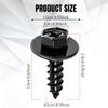 Lxsloet 10PCS Bumper Cover Splash Shield Mud Guard Screw Bolt, Car Fender Liner Bolts, 90159-60498 Hex Head Screw Bolts, Car Fender Bumper Retainers Compatible with Most Vehicles (10PCS) view 2