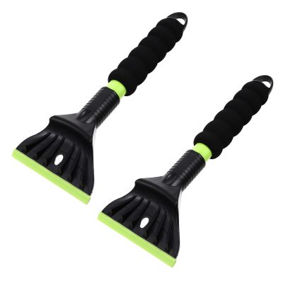Alipis 2pcs Car Snow Shovel and Ice Scraper Set, Multipurpose Windshield Frost Removal Tool for Winter Snow Cleaning and Automotive Exterior Maintenance