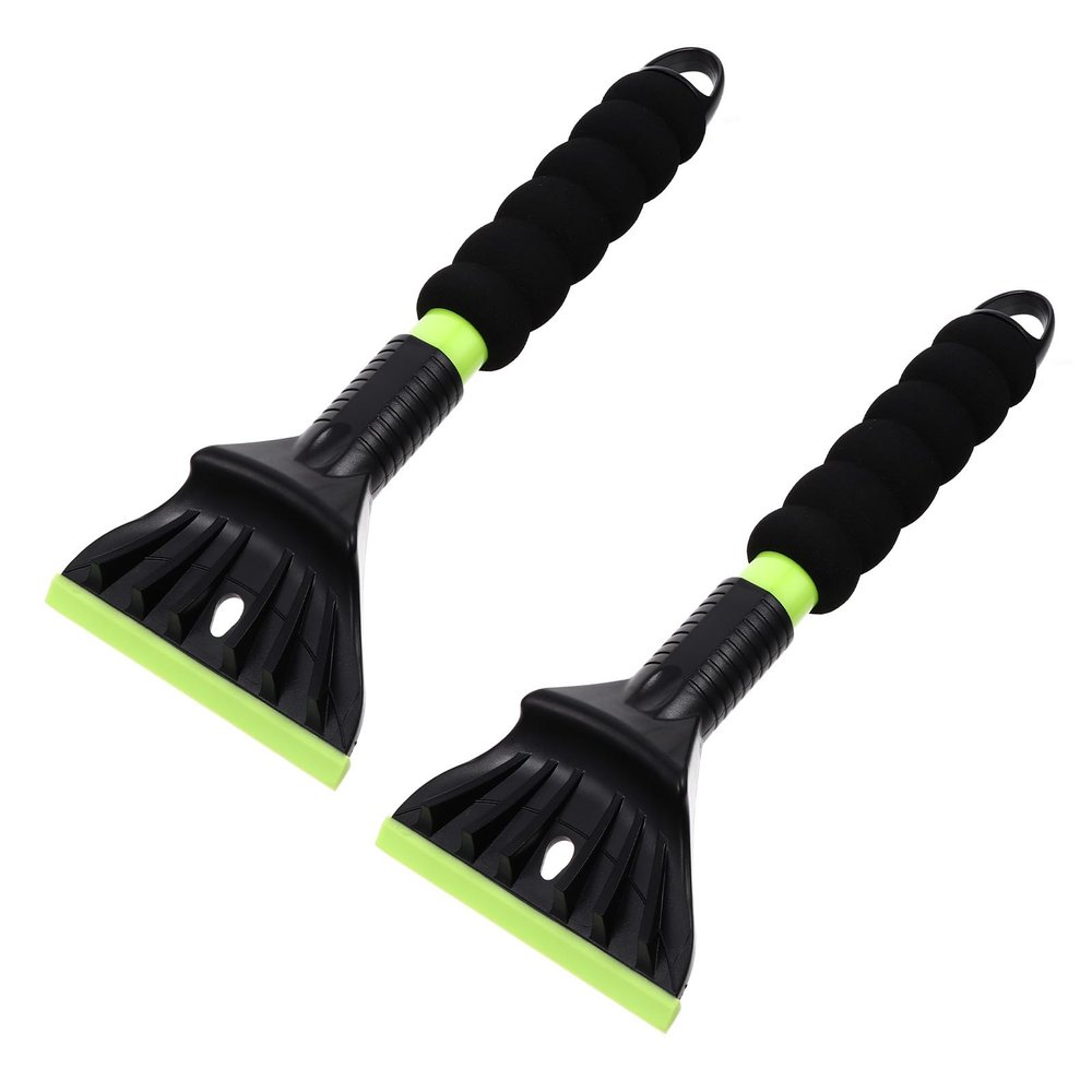 Alipis 2pcs Car Snow Shovel and Ice Scraper Set, Multipurpose Windshield Frost Removal Tool for Winter Snow Cleaning and Automotive Exterior Maintenance