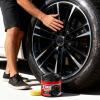 100g Car Tire Shine with Sponge, Auto Tire Polishing Paste, Wheel Shine Tires Polishing Paste, for Cars Collectors Dealers Shops Riders Shows Fleet Managers Weekend Cleaning view 2