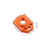 Pair of Aluminum Alloy Motorcycle Chain Tensioners in Orange for Trails view 2