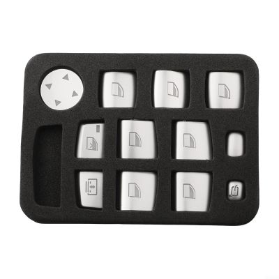 KoiLykke Aesthetic Car Window Lifts Buttons Cover Trims Made To Fit Multiple Variants Of For BMWs Including The For X3(12Pcs)