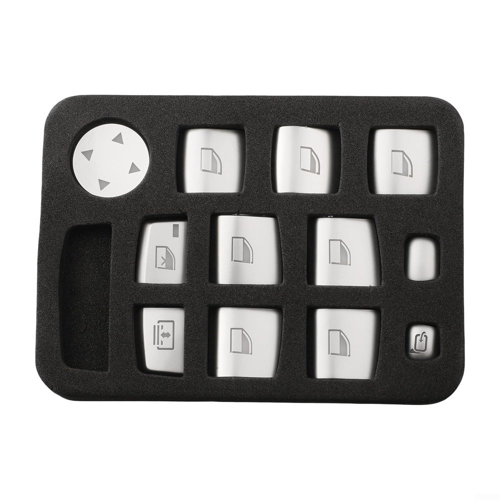 KoiLykke Aesthetic Car Window Lifts Buttons Cover Trims Made To Fit Multiple Variants Of For BMWs Including The For X3(12Pcs)