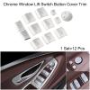 KoiLykke Aesthetic Car Window Lifts Buttons Cover Trims Made To Fit Multiple Variants Of For BMWs Including The For X3(12Pcs) view 3