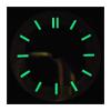 LAKSUYRE NH35 dial 30.5mm All Green Luminous Transparent fits NH70 NH72 Movement Watch Replacement Accessories DIY Logo(Dial-4) view 4