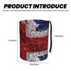 XDMGJQK British Flag Pattern Car Trash Can with Strap, 3l Vehicle Garbage Bin, Foldable Oxford Cloth Auto Trash Bag for Car Truck SUV Interior Organization view 3