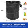 YSFER 2 PCS Collapsible Car Trash Can, Multipurpose Portable Automotive Garbage Bin with Hanging Loop, Waterproof Oxford Cloth Trash Bag Washable Waste Basket for Cars Trucks SUVs view 2
