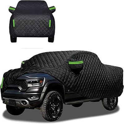 Hail Protector Car Cover Truck for 2004-2012 GMC Canyon Extended Cab, 6.2 ft.,Hail Cover Truck,Waterproof All Weather,Dustproof,Zipper,Reflective Strips phze,207.16968inch
