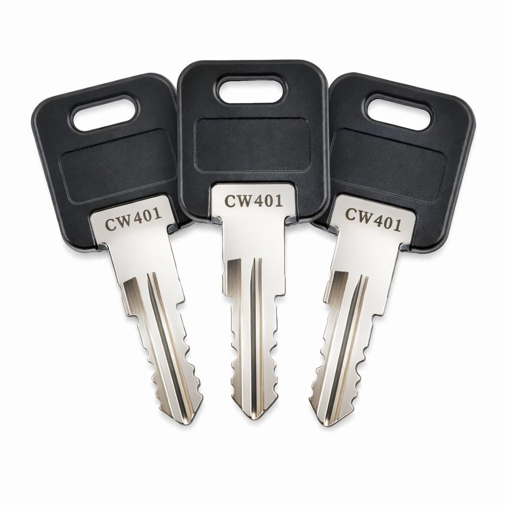 3-Pack CW438 Replacement Keys for FIC Fastec Camper, RV, and Motorhome Locks, Pre Cut to Code CW401-CW451