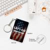 Let'S Go Brandon Rectangular Acrylic Keychain 2 X 3 Inch Fashionable Stainless Steel Key Ring4 view 4