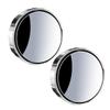 HANABASS 2pcs Suction Cup Rear View Mirror Wide Angle Blind Spot Mirror for Car Automotive Silver Abs with Enhanced Clarity Suitable for Suvs and Trucks view 1