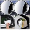HANABASS 2pcs Suction Cup Rear View Mirror Wide Angle Blind Spot Mirror for Car Automotive Silver Abs with Enhanced Clarity Suitable for Suvs and Trucks view 3