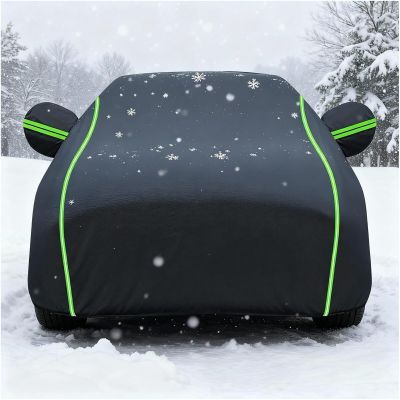 Car Cover Waterproof for Mercedes-Benz S55 AMG 2001-2006, Outdoor Full Car Covers with Door Zipper, Large Auto Cover Sun Snow Rain UV Heat Dust Resistant