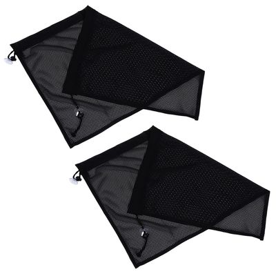 Healvian Car Sun Protection Curtain with Suction Cup 2pcs Mesh Window Sunshade for Side Windows Heat and Sunlight Blocker Automotive Interior Accessories