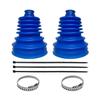 Guilcam 2PCS Car CV Boot, Silicone Dustproof Axle Joint CV Boot with Stainless Steel Clamps & Cable Ties, Anti-Dust Automotive Axle Joint Repair Kit, Universal for SUV Sedan Truck (Blue) view 1