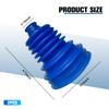 Guilcam 2PCS Car CV Boot, Silicone Dustproof Axle Joint CV Boot with Stainless Steel Clamps & Cable Ties, Anti-Dust Automotive Axle Joint Repair Kit, Universal for SUV Sedan Truck (Blue) view 2