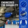 Guilcam 2PCS Car CV Boot, Silicone Dustproof Axle Joint CV Boot with Stainless Steel Clamps & Cable Ties, Anti-Dust Automotive Axle Joint Repair Kit, Universal for SUV Sedan Truck (Blue) view 3