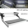 Folding RV Step Assembly with LED Light Bar & Non-Slip Pedal 400 LBS Capacity Electric Retractable Rv Steps for Motorhomes Camper Caravans Travel Trailer(12V,Double) view 4