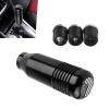 XIZAKEE 1 PC Gear Shift Knob, 3.34" x 1.18" Aluminum Alloy Shift Knob, USA Flag Stick Shifter Handle with 8mm/10mm/12mm Adapter, for Most Manual Cars, Trucks, SUV (Black) view 1