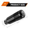 XIZAKEE 1 PC Gear Shift Knob, 3.34" x 1.18" Aluminum Alloy Shift Knob, USA Flag Stick Shifter Handle with 8mm/10mm/12mm Adapter, for Most Manual Cars, Trucks, SUV (Black) view 2
