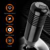 XIZAKEE 1 PC Gear Shift Knob, 3.34" x 1.18" Aluminum Alloy Shift Knob, USA Flag Stick Shifter Handle with 8mm/10mm/12mm Adapter, for Most Manual Cars, Trucks, SUV (Black) view 3