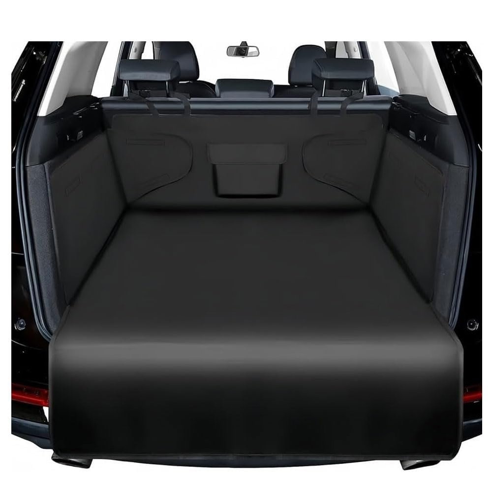 JIANHUANB Cargo Liner for Dogs for Hyundai Kona 2023 2024 2025 2026, Waterproof Pet Trunk Mat Walls Bumper Flap Protector Nonslip Scratchproof Tear-Proof Boot Cover,52" x 41"