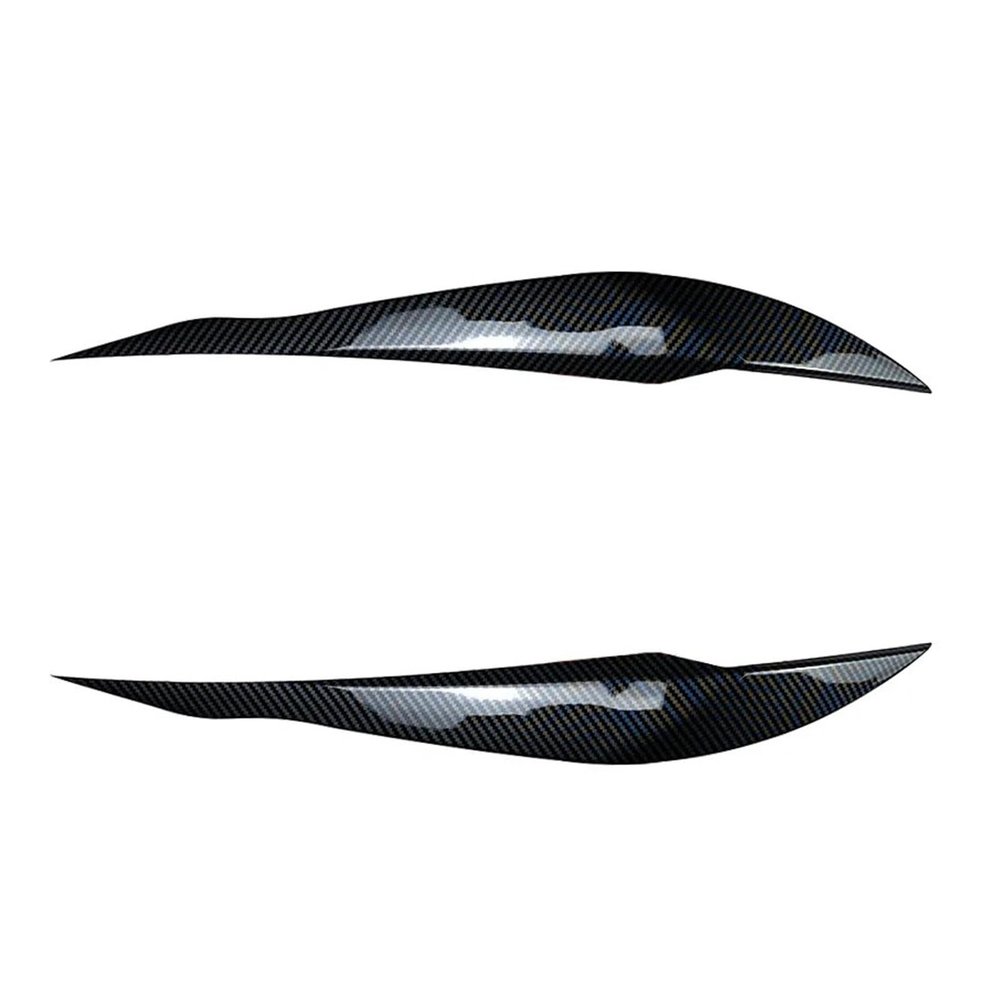for 3 Series F30 F31 F35 318i 320i 2012 2013 2014 2015 2016-2018 Lamp Eyebrow Front Headlight Eyelid Cover Eyelid Headlight Eyebrow Eyelid Cover Trim(Gloss Black)(Carbon Fiber Look)