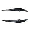 for 3 Series F30 F31 F35 318i 320i 2012 2013 2014 2015 2016-2018 Lamp Eyebrow Front Headlight Eyelid Cover Eyelid Headlight Eyebrow Eyelid Cover Trim(Gloss Black)(Carbon Fiber Look) view 1