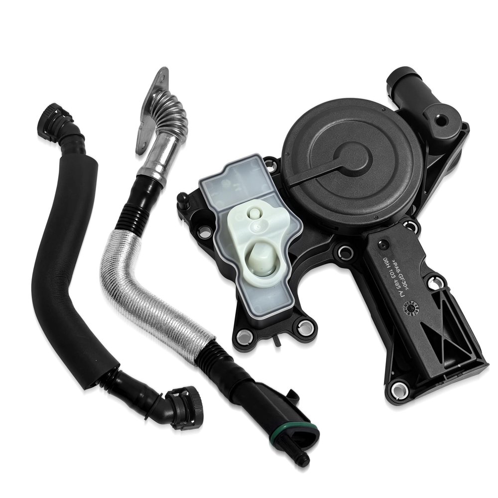 PCV Valve Oil Separator Kit 06H103495AJ Compatible with Audi A3 A4 A5 A6 Q5 TT & VW GTI Jetta Passat Tiguan 2.0T (Replaces 06H103495AE/AD)