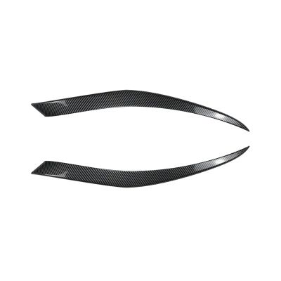 for Seat for MK2 2005 2006 2007 2008 2009 2010 2011 2012 Exterior Front Head Lamp Cover Headlight Eyebrow Eyelid Trim Headlight Eyebrow Eyelid Cover Trim(Glossy Black)(Carbon Fiber Look)