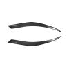 for Seat for MK2 2005 2006 2007 2008 2009 2010 2011 2012 Exterior Front Head Lamp Cover Headlight Eyebrow Eyelid Trim Headlight Eyebrow Eyelid Cover Trim(Glossy Black)(Carbon Fiber Look) view 1
