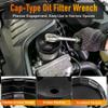 Chinrose 73-74mm Oil Filter Wrench, 15 Flutes oil filter socket wrench & Heavy-Duty 1/2Inch Square Drive Flute Oil Filter Removal Tool view 3