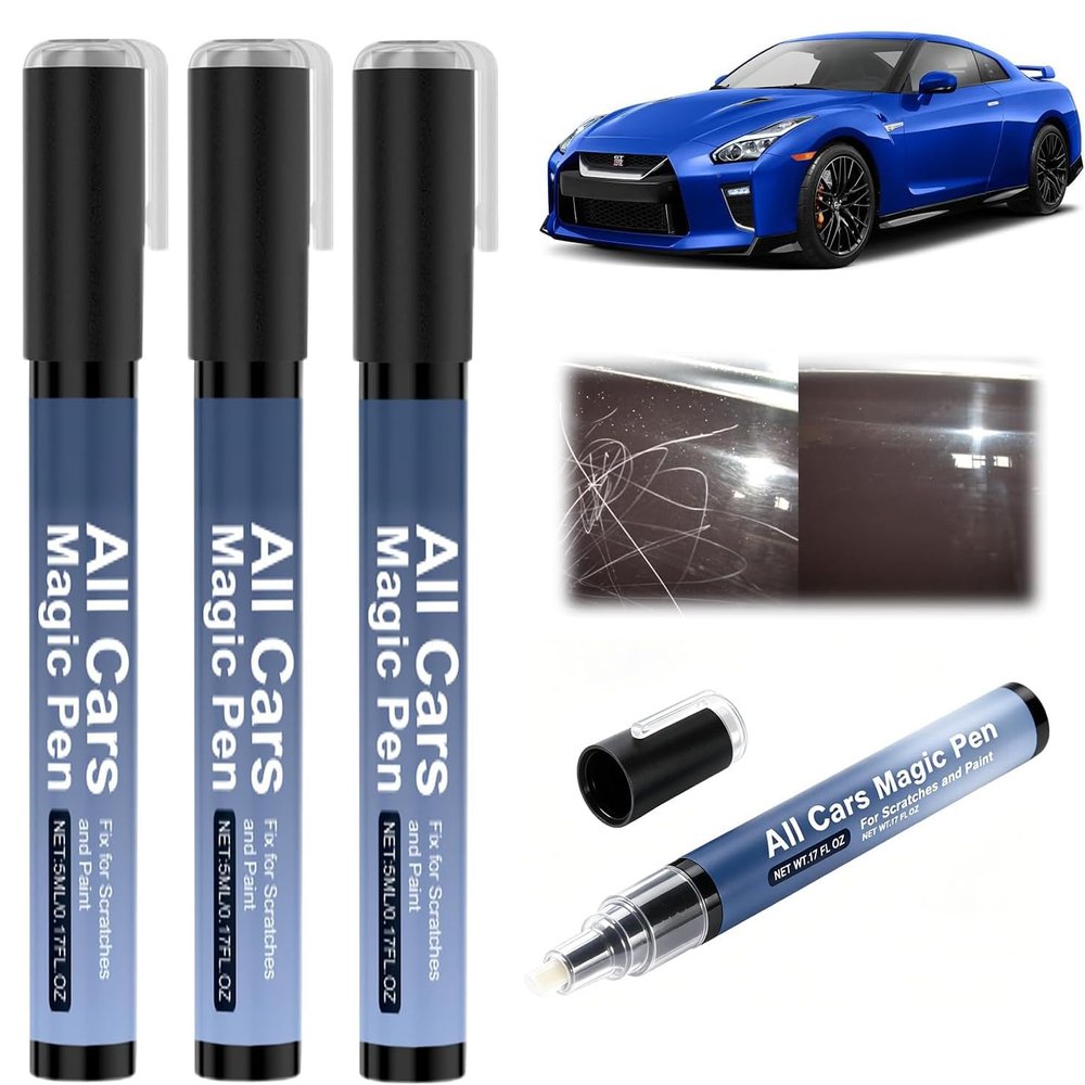 FIYADWZH 3PCS Magic Car Scratch Remover Pen,All Cars Magic Pen, Car Scratch Repair Pen Set, Simple and Fast, Long-Lasting Durability, Quick Fix for All Car Colors