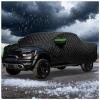 Hail Protector Truck Cover for GMC Sierra 2500HD Crew Cab Short Bed 2001-2025,Anti Hail Car Cover Rain Sun Snow Protection,Waterproof,Zipper Door,Reflective Strips(Balck) rgf3h view 1
