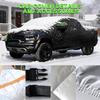 Hail Protector Truck Cover for GMC Sierra 1500 AT4X Crew Cab Short Bed 2022-2025,Anti Hail Car Cover Rain Sun Snow Protection,Waterproof,Zipper Door,Reflective Strips(Balck) rgf3h view 3