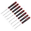 HARFINGTON 8Pcs Mini and Long Hook and Pick,166mm/240mm Oil Seal Gasket Precision Screwdriver Puller Remover Removal Tool for Remove Hoses and Gaskets, Auto and Electronics Tools, Black Red view 1