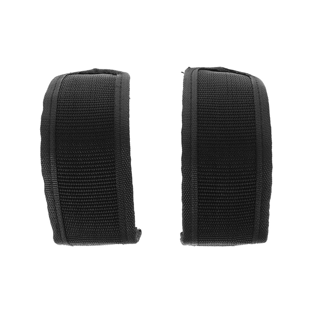 FUOYLOO Fixed Gear Bike Pedal Straps Adjustable Toe Clips Cycling Footrest Straps Lightweight Black Pair for Road and Mountain Bikes