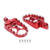 BAFOVY CNC Wide Foot Peg, 360 Degree Rotating Aluminum Alloy Foot Peg with X Bridge Design for Improved Grip, Replacement for Bobber Iron 883 (Red) view 2
