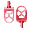 BAFOVY CNC Wide Foot Peg, 360 Degree Rotating Aluminum Alloy Foot Peg with X Bridge Design for Improved Grip, Replacement for Bobber Iron 883 (Red) view 3