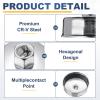 HARFINGTON Oil Filter Cap Wrench 16 Flute 86.3mm ID 1/2" CR-V Steel(AB5601) view 3